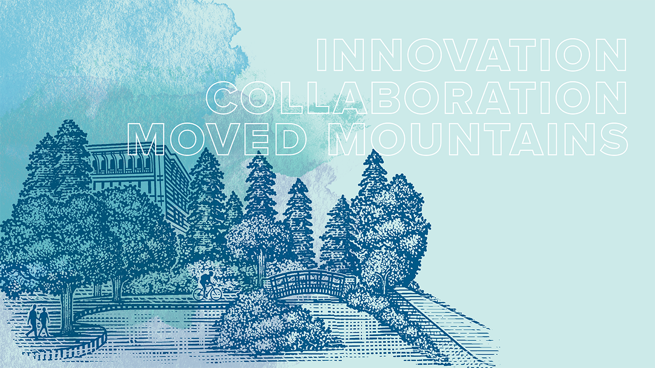 decorative image - innovation, collaboration, moved mountains