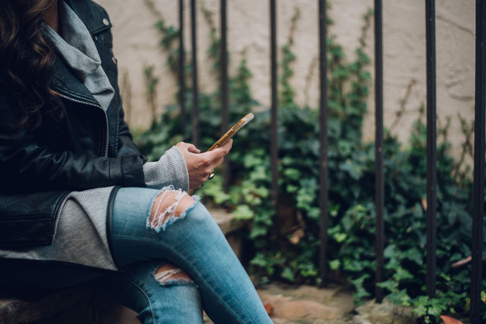 Person checking their phone