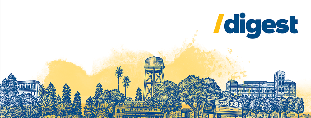 Illustration of the UC Davis campus