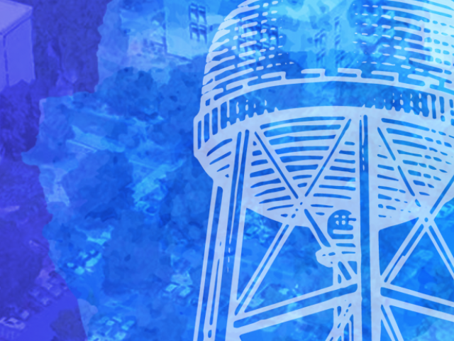 illustration of water tower 