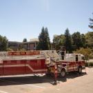 UC Davis Fire Department truck on campus