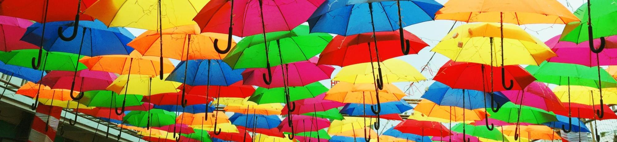 colorful umbrellas